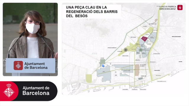 Presentació del projecte de transformació de la fàbrica Mercedes-benz, a Sant Andreu